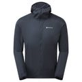 Eclipse Blue Montane Men's Featherlite Hooded Windproof Jacket Front