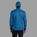 Neptune Blue Montane Men's Fortes Nano Insulated Half-Zip Jacket Model Back
