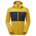 Ginkgo Gold Montane Men's Fury XT Hooded Fleece Jacket Front