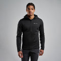 Black Montane Men's Fury Hooded Fleece Jacket Model Front