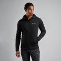 Black Montane Men's Fury Hooded Fleece Jacket Model 3