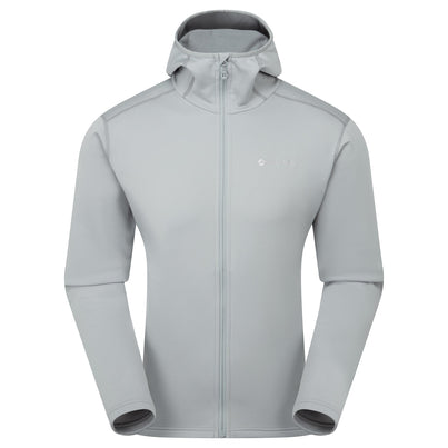 Pebble Blue Montane Men's Fury Lite Hooded Fleece Jacket Front