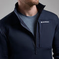 Eclipse Blue Montane Men's Fury XT Fleece Pull-On Model 5