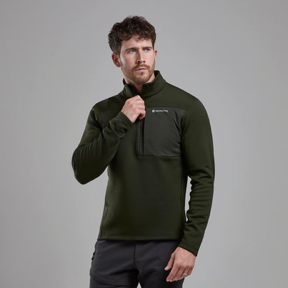 Oak Green Montane Men's Fury XT Fleece Pull-On Front