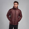 Dark Garnet Montane Men's Icarus Hooded Insulated Jacket Model 3