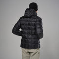 Black Montane Men's Icarus 3.0 Hooded Insulated Jacket Model Back MIHOOBLA