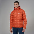 Lava Montane Men's Icarus 3.0 Hooded Insulated Jacket Model Front MIHOOLAV