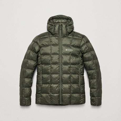 Moss Montane Men's Icarus 3.0 Hooded Insulated Jacket Front MIHOOMOS