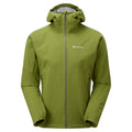 Alder Green Montane Men's Minimus Lite Waterproof Jacket Front