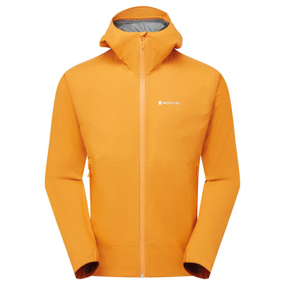 Nagami Orange Montane Men's Minimus Lite Waterproof Jacket Front