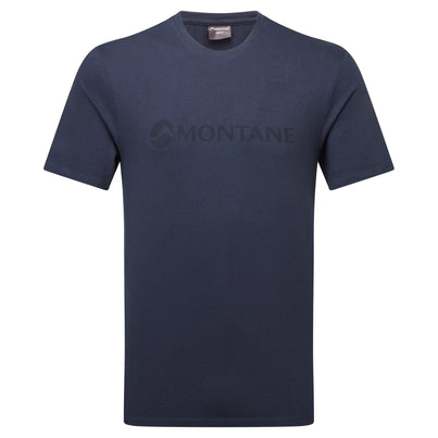 Eclipse Blue Montane Men's Mono Logo T-Shirt Front and Back