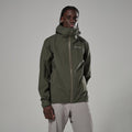 Moss Montane Men's Norste Waterproof Jacket Model Front