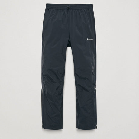 Black Montane Men's Norste Waterproof Pants Front MNOPRBLA