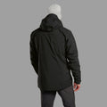 Black Montane Men's Phase Waterproof Jacket Model Back