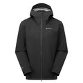 Black Montane Men's Phase Waterproof Jacket Front