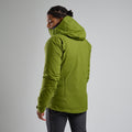 Alder Green Montane Men's Phase XT Waterproof Jacket Model Back