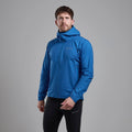 Electric Blue Montane Men's Phase Nano Waterproof Jacket Model Front