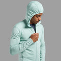 Sea Mist Montane Men's Protium Lite Hooded Fleece Jacket Model 4