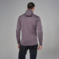 Dusk Montane Men's Protium Hooded Fleece Jacket Model Back MPRHODUS