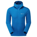 Neptune Blue Montane Men's Protium Hooded Fleece Jacket Front