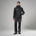 Black Montane Men's Prism Hooded Insulated Jacket Model 3