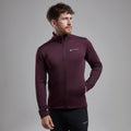 Dark Garnet Montane Men's Protium Fleece Jacket Model 4