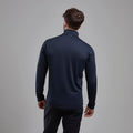 Eclipse Blue Montane Men's Protium Fleece Jacket Model Back