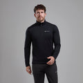 Black Montane Protium Fleece Pull-On Jacket Model Front