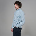 Frost Blue Montane Men's Protium Fleece Pull-On Jacket Model Front MPRPOFRO