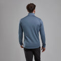 Stone Blue Montane Protium Fleece Pull-On Jacket Model Back