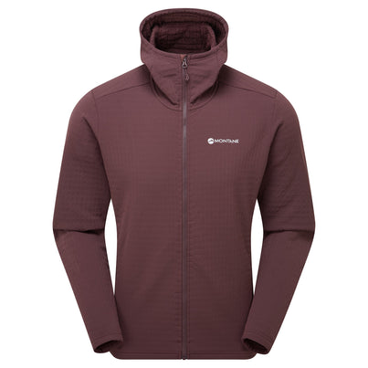 Dark Garnet Montane Men's Protium XT Hooded Fleece Jacket Front