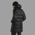 Black Montane Men's Polaron XT Hooded Down Jacket Model Back
