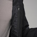 Black Montane Men's Spirit Long Insulated Waterproof Jacket Model 8 MSLIJBLA
