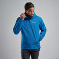 Electric Blue Montane Men's Spirit Waterproof Jacket Model 3