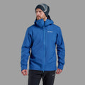 Neptune Blue Montane Men's Torren Waterproof Jacket Model Front