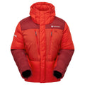 Adrenaline Red Montane Apex 8000 Down Jacket Ghost Mannequin