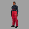 Adrenaline Red Montane Apex 8000 Down Salopettes Model 3